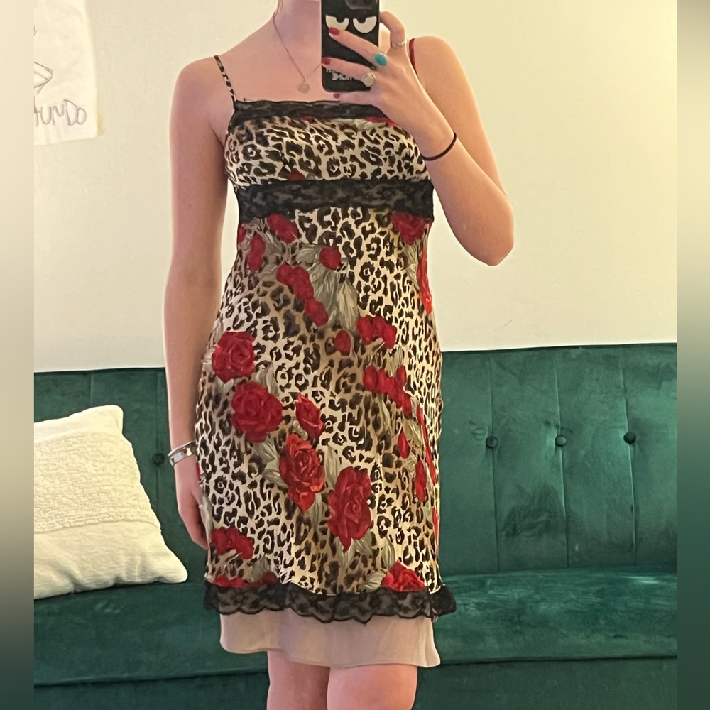 Thrifted print dress